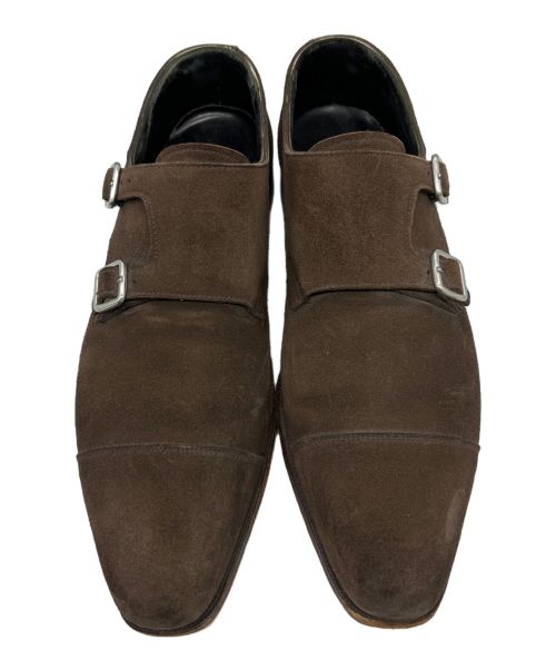 Crockett & Jones（クロケット＆ジョーンズ）Crockett & Jones (クロケット＆ジョーンズ) ダブルモンクストラップシューズ ブラウン サイズ:27.5cmの古着・服飾アイテム