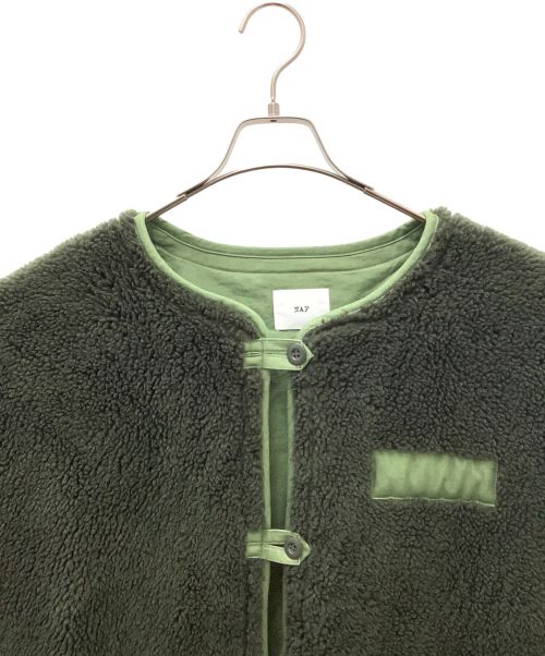 NAF（ナフ）NAF (ナフ) ミリタリーボアコート グリーン×グレー サイズ:Ｓの古着・服飾アイテム