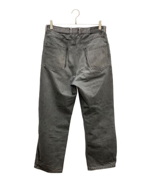 stein（シュタイン）stein (シュタイン) ワイドテーパードデニムパンツ グレー サイズ:Ｓの古着・服飾アイテム