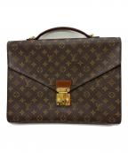 LOUIS VUITTONルイ ヴィトン）の古着「ポルトドキュマン　ショルダーストラップ欠品」｜ブラウン