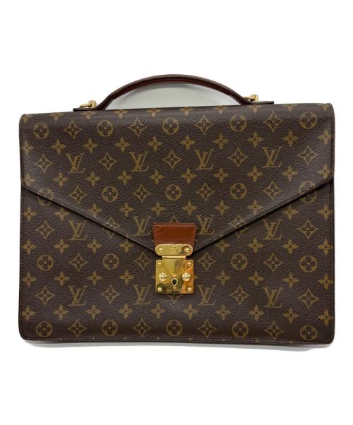 LOUIS VUITTON（ルイ ヴィトン）LOUIS VUITTON (ルイ ヴィトン) ポルトドキュマン　ショルダーストラップ欠品 ブラウンの古着・服飾アイテム