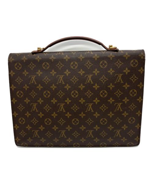 LOUIS VUITTON（ルイ ヴィトン）LOUIS VUITTON (ルイ ヴィトン) ポルトドキュマン　ショルダーストラップ欠品 ブラウンの古着・服飾アイテム