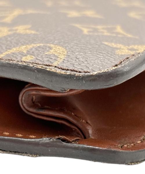 LOUIS VUITTON（ルイ ヴィトン）LOUIS VUITTON (ルイ ヴィトン) ポルトドキュマン　ショルダーストラップ欠品 ブラウンの古着・服飾アイテム