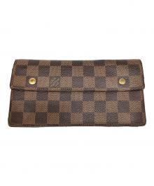 LOUIS VUITTON（ルイ ヴィトン）の古着「ポルトフォイユ・アコルディオン」｜ブラウン