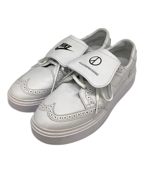 NIKE（ナイキ）NIKE (ナイキ) KWONDO 1/PEACEMINUSONE ホワイト サイズ:27の古着・服飾アイテム