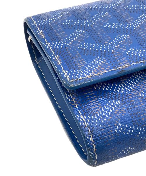 GOYARD（ゴヤール）GOYARD (ゴヤール) フラップロングウォレット ブルーの古着・服飾アイテム
