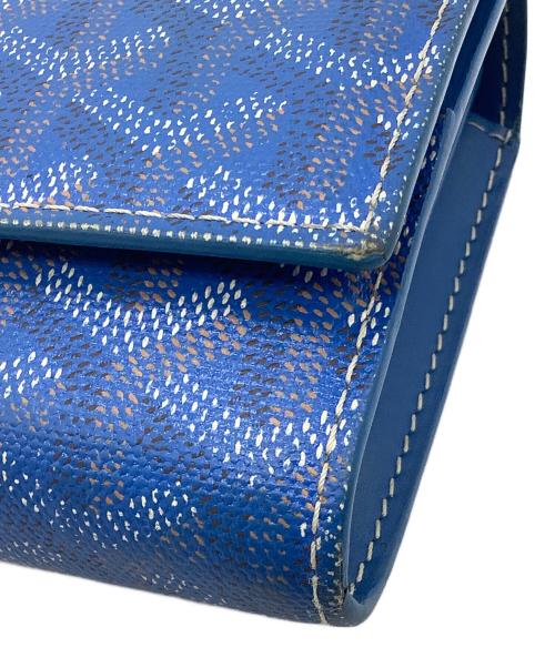 GOYARD（ゴヤール）GOYARD (ゴヤール) フラップロングウォレット ブルーの古着・服飾アイテム