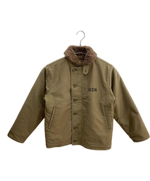 HOUSTON（ヒューストン）HOUSTON (ヒューストン) N-1デッキジャケット カーキ サイズ:34の古着・服飾アイテム