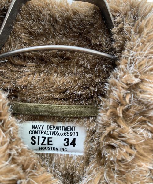 HOUSTON（ヒューストン）HOUSTON (ヒューストン) N-1デッキジャケット カーキ サイズ:34の古着・服飾アイテム