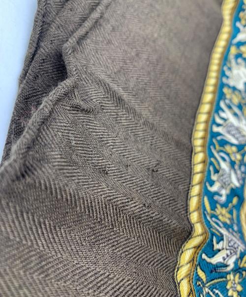 HERMES（エルメス）HERMES (エルメス) カレジェアン　カレ140 ブラウンの古着・服飾アイテム