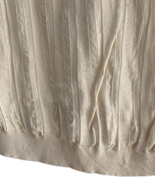 PRADA（プラダ）PRADA (プラダ) ラウンドネックニット ベージュ サイズ:42の古着・服飾アイテム