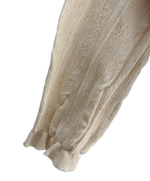 PRADA（プラダ）PRADA (プラダ) ラウンドネックニット ベージュ サイズ:42の古着・服飾アイテム