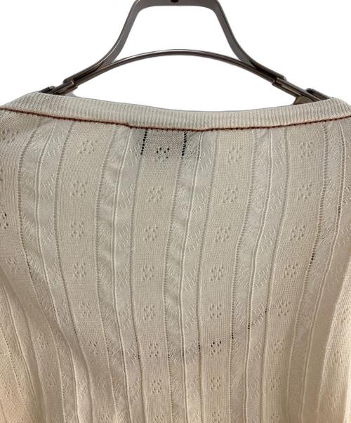 PRADA（プラダ）PRADA (プラダ) ラウンドネックニット ベージュ サイズ:42の古着・服飾アイテム