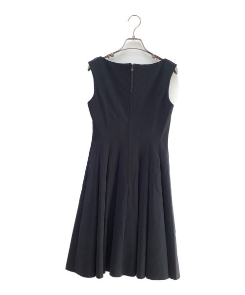 FOXEY NEWYORK（フォクシーニューヨーク）FOXEY NEWYORK (フォクシーニューヨーク) ノースリーブワンピース ネイビー サイズ:Ｍの古着・服飾アイテム