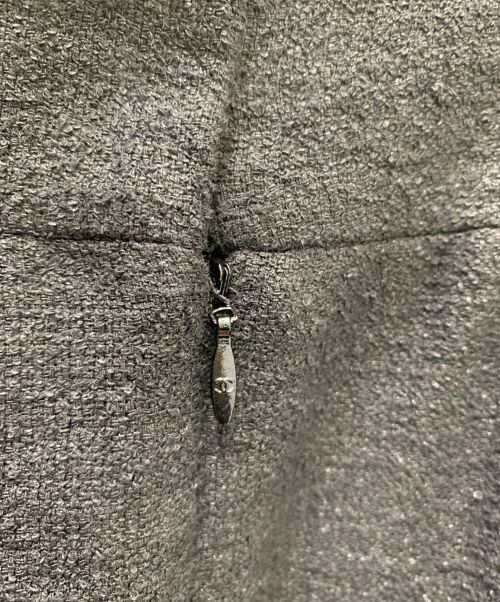 CHANEL（シャネル）CHANEL (シャネル) ココマークツイードスカート ブラック サイズ:SIZE 36の古着・服飾アイテム
