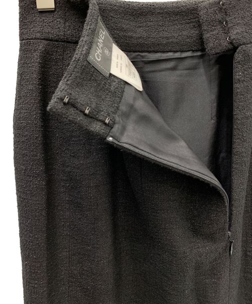 CHANEL（シャネル）CHANEL (シャネル) ココマークツイードスカート ブラック サイズ:SIZE 36の古着・服飾アイテム