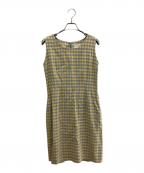 GIVENCHYジバンシィ）の古着「ノースリーブワンピース」｜ブルー×イエロー