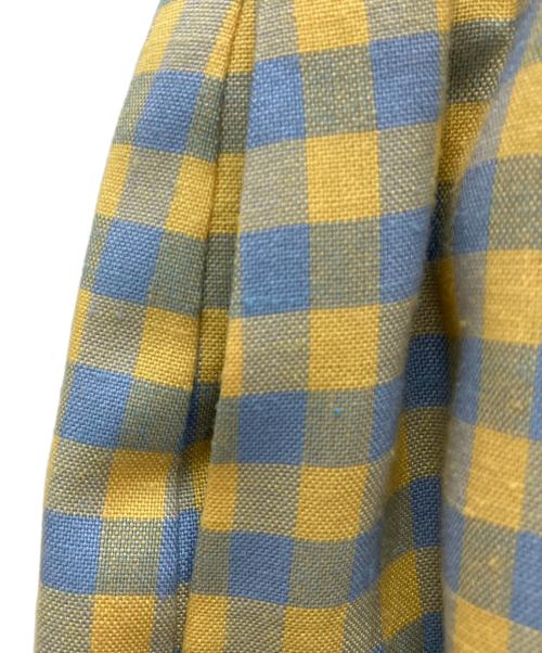 GIVENCHY（ジバンシィ）GIVENCHY (ジバンシィ) ノースリーブワンピース ブルー×イエロー サイズ:10号の古着・服飾アイテム