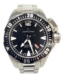 HAMILTON（ハミルトン）の古着「HAMILTON（ハミルトン）カーキ オープンウォーター H776050　」｜ブラック