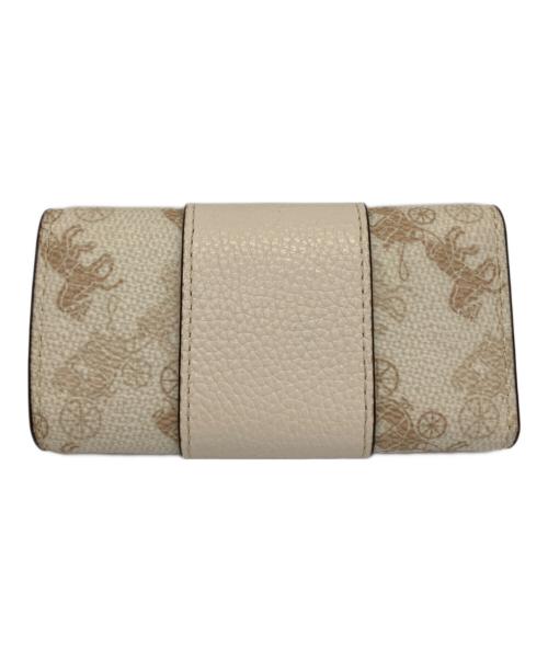 COACH（コーチ）COACH (コーチ) 6連キーケース ベージュ×ホワイトの古着・服飾アイテム