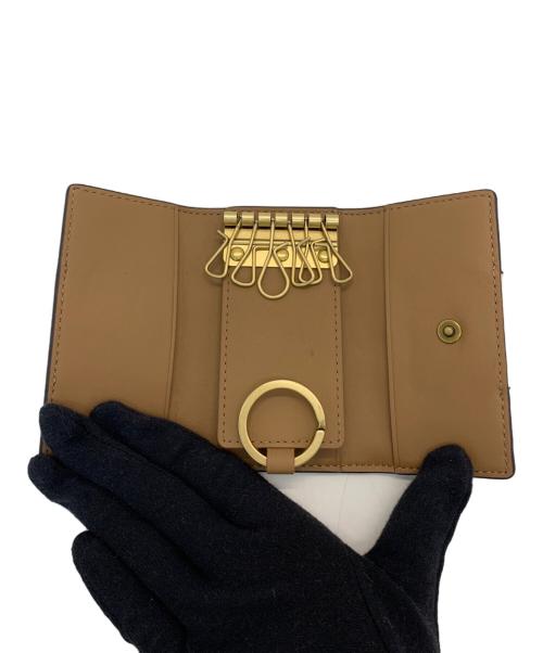 COACH（コーチ）COACH (コーチ) 6連キーケース ベージュ×ホワイトの古着・服飾アイテム