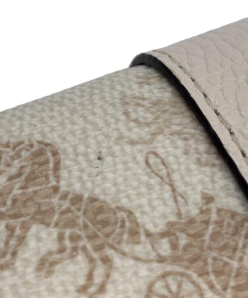 COACH（コーチ）COACH (コーチ) 6連キーケース ベージュ×ホワイトの古着・服飾アイテム