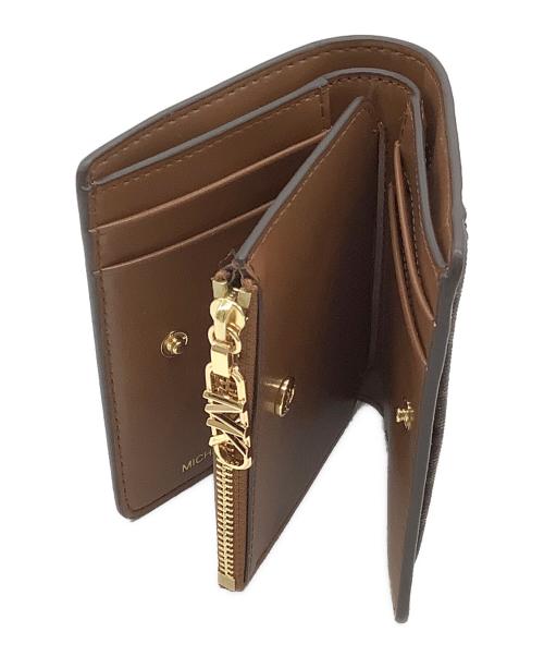 MICHAEL KORS（マイケル・コース）MICHAEL KORS (マイケルコース) 二つ折り財布 ブラウンの古着・服飾アイテム