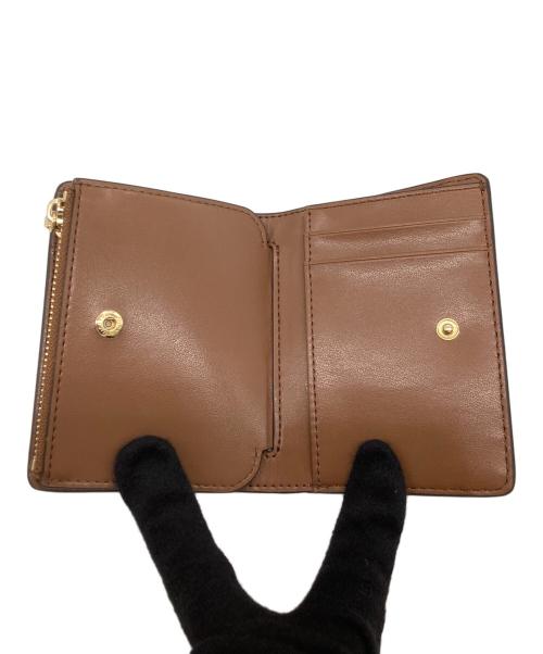 MICHAEL KORS（マイケル・コース）MICHAEL KORS (マイケルコース) 二つ折り財布 ブラウンの古着・服飾アイテム