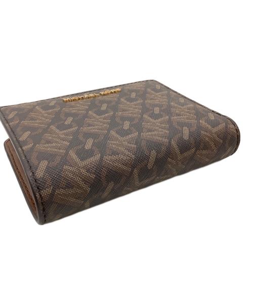 MICHAEL KORS（マイケル・コース）MICHAEL KORS (マイケルコース) 二つ折り財布 ブラウンの古着・服飾アイテム