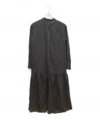 TODAYFULトゥデイフル）の古着「シャツワンピース」｜ブラック