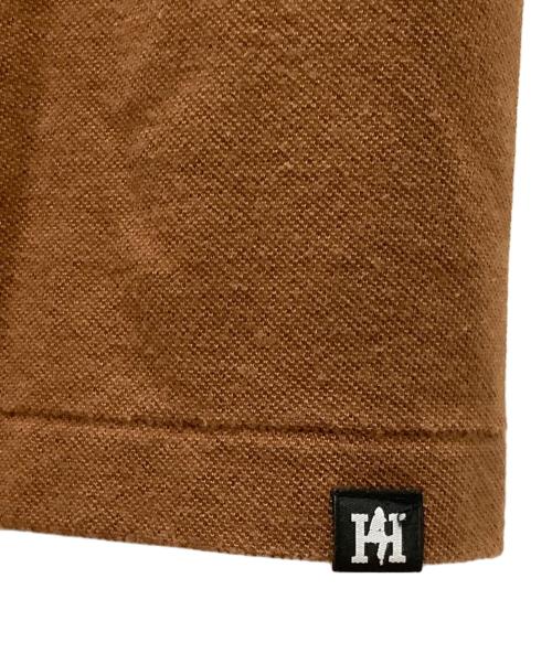 Hysteric Glamour（ヒステリックグラマー）Hysteric Glamour (ヒステリックグラマー) BAD GIRLプリントビッグポロシャツ ブラウン サイズ:Ｍの古着・服飾アイテム