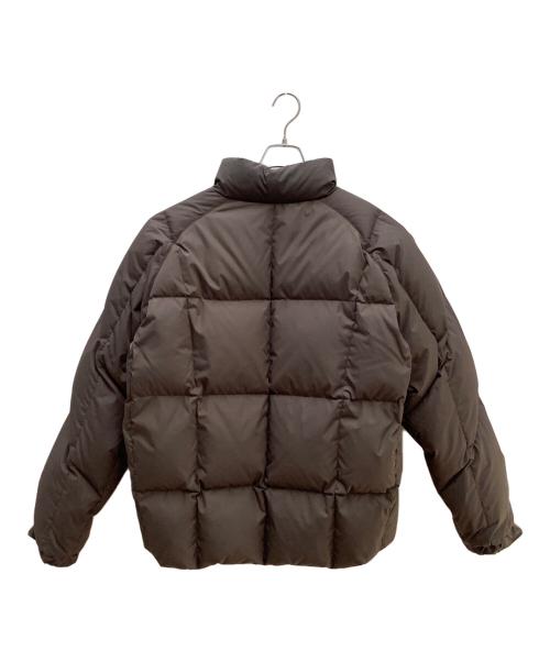 Diaspora Skateboards（ディアスポラスケートボードズ）Diaspora skateboards (ディアスポラスケートボードズ) Warped Grid Down Jacket ブラウン サイズ:XLの古着・服飾アイテム