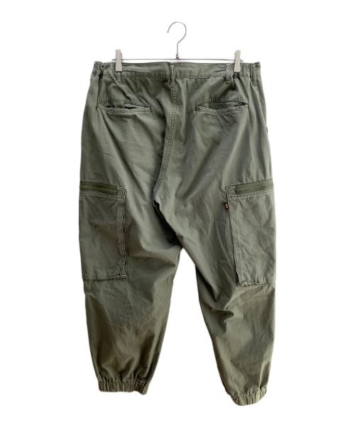 ALPHA（アルファ）ALPHA (アルファ) ALPHA(アルファ)カーキ―パンツ サイドジップカーゴパンツ TB1075 グリーン サイズ:XLの古着・服飾アイテム