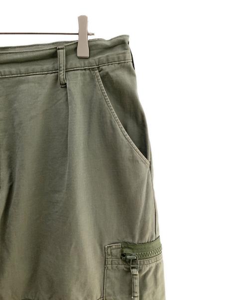 ALPHA（アルファ）ALPHA (アルファ) ALPHA(アルファ)カーキ―パンツ サイドジップカーゴパンツ TB1075 グリーン サイズ:XLの古着・服飾アイテム