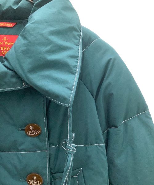 Vivienne Westwood RED LABEL（ヴィヴィアンウエストウッドレッドレーベル）Vivienne Westwood RED LABEL (ヴィヴィアンウエストウッドレッドレーベル) ダウンジャケット グリーン サイズ:Ｍの古着・服飾アイテム