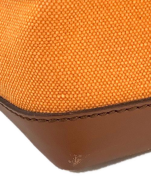 COACH（コーチ）COACH (コーチ) Bleeker City Canvas Tote オレンジ×ブラウンの古着・服飾アイテム