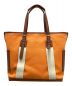 COACH (コーチ) Bleeker City Canvas Tote オレンジ×ブラウン：7000円