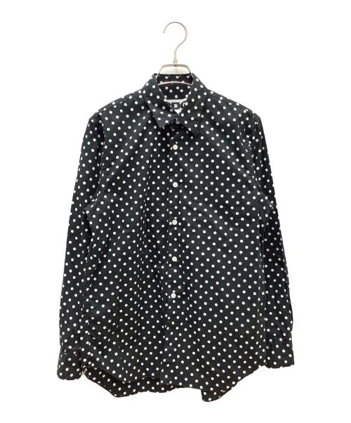 CDG（シーディージー）CDG (シーディージー) ポルカドットシャツ ブラック×ホワイト サイズ:Ｓの古着・服飾アイテム