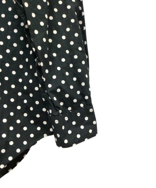 CDG（シーディージー）CDG (シーディージー) ポルカドットシャツ ブラック×ホワイト サイズ:Ｓの古着・服飾アイテム