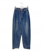 LE CIEL BLEUルシェルブルー）の古着「デニムパンツTailored Peg Jeans（テーラードペグジーンズ」｜インディゴ