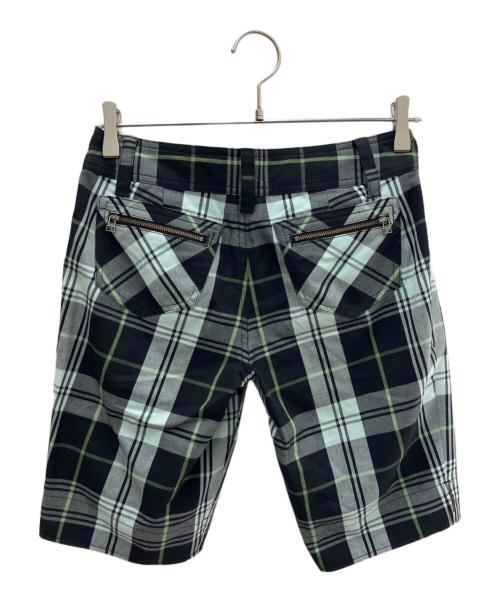 BURBERRY BLUE LABEL（バーバリー ブルー レーベル）BURBERRY BLUE LABEL (バーバリー ブルー レーベル) ノバチェックハーフパンツ グリーン×ブラック サイズ:Ｓの古着・服飾アイテム