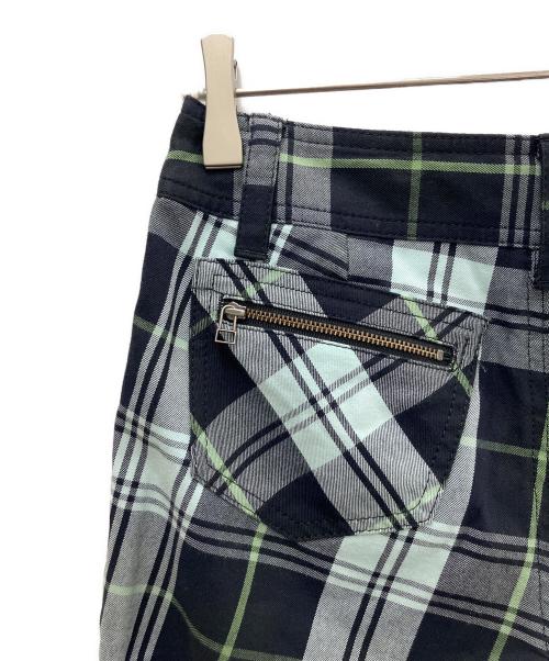 BURBERRY BLUE LABEL（バーバリー ブルー レーベル）BURBERRY BLUE LABEL (バーバリー ブルー レーベル) ノバチェックハーフパンツ グリーン×ブラック サイズ:Ｓの古着・服飾アイテム