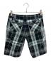 BURBERRY BLUE LABEL (バーバリー ブルー レーベル) ノバチェックハーフパンツ グリーン×ブラック サイズ:Ｓ：5000円