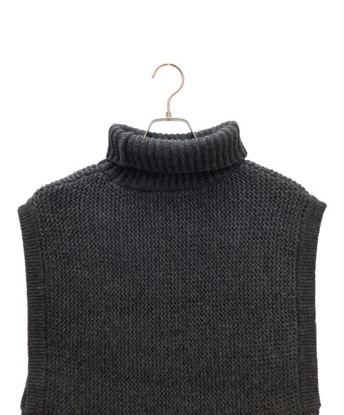 TODAYFUL（トゥデイフル）TODAYFUL (トゥデイフル) ラウンドヘムニットベスト ブラック サイズ:FREE 未使用品の古着・服飾アイテム