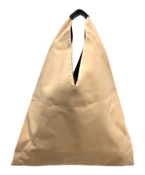 MM6 Maison Margiela（エムエムシックスメゾンマルジェラ）MM6 Maison Margiela (エムエムシックス メゾンマルジェラ) トライアングルトートバッグ ブラウンの古着・服飾アイテム