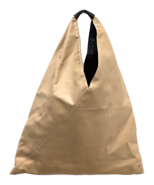 MM6 Maison Margiela（エムエムシックスメゾンマルジェラ）MM6 Maison Margiela (エムエムシックス メゾンマルジェラ) トライアングルトートバッグ ブラウンの古着・服飾アイテム