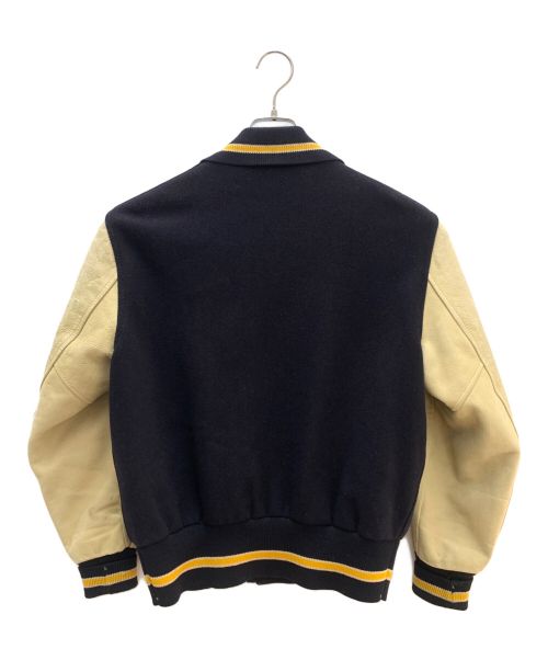 Whiting（ホワイティング）Whiting (ホワイティング) スタジャン ネイビー×ベージュ サイズ:42の古着・服飾アイテム