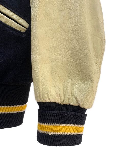 Whiting（ホワイティング）Whiting (ホワイティング) スタジャン ネイビー×ベージュ サイズ:42の古着・服飾アイテム