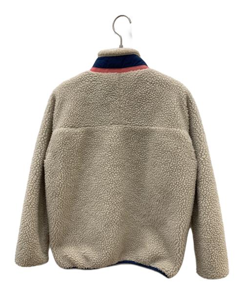 Patagonia（パタゴニア）Patagonia (パタゴニア) キッズ・レトロX・ジャケット ピンク×ネイビー×ベージュ サイズ:Lの古着・服飾アイテム