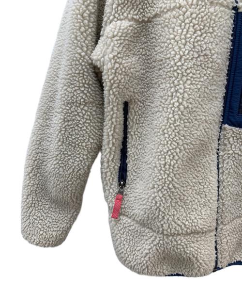 Patagonia（パタゴニア）Patagonia (パタゴニア) キッズ・レトロX・ジャケット ピンク×ネイビー×ベージュ サイズ:Lの古着・服飾アイテム